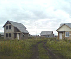 Коттеждный поселок на улице Завертяева в Омске, август 2008 года