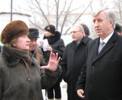 Встреча мэра Омска с жителями Чкаловского поселка