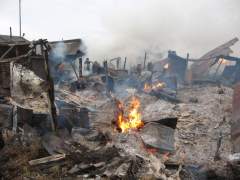Пожар в Омской области