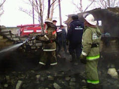 пожар в Одесском районе Омской области