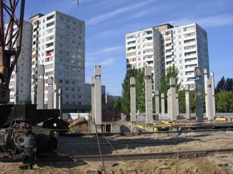 Начало строительства дома на Туполева,5. 2007 год