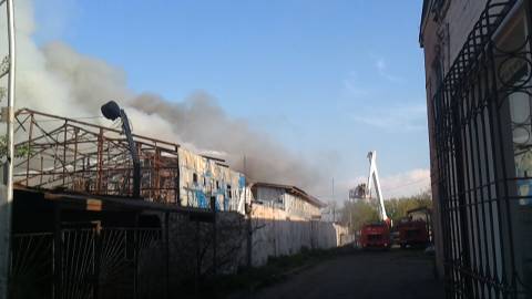 Пожар в Совестком округе Омска