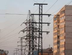 Линии электропередачи в Омске