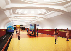 Проект станции метро "Соборная" в Омске