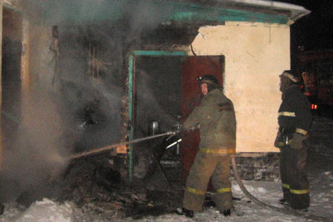 Пожар в селе Андреевское