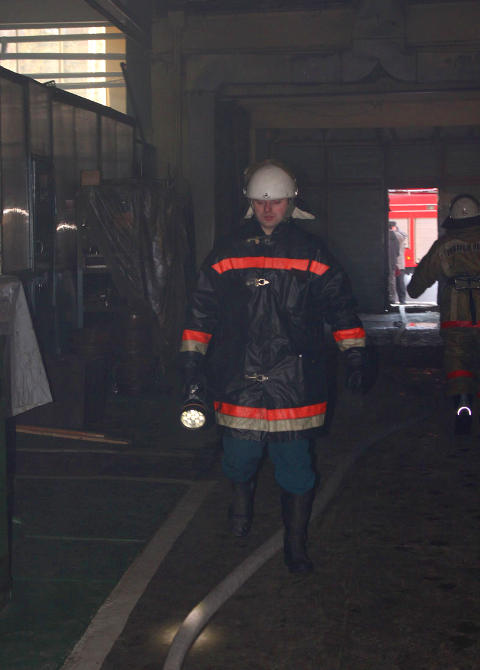 Пожар в цехе Агрегатного завода в Омске