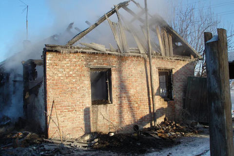 Пожар в Седельниковском районе Омской области