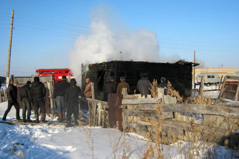 Пожар в Называевском районе