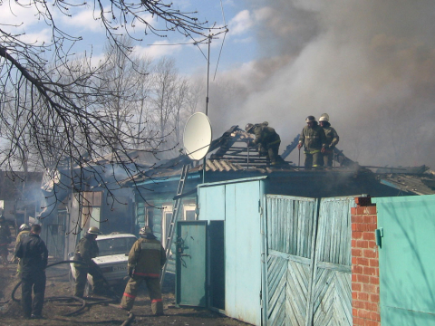Пожары в Омске