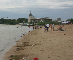 Центральный пляж в Омске