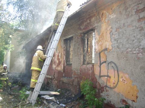 Пожар в Омске 