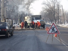 Строительство дорог в Омске