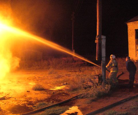 Пожар в Черлакском районе 5.09.2012