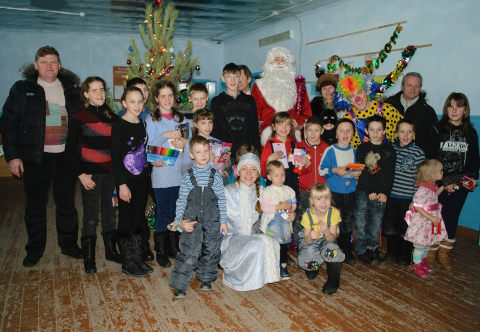 Новогодний праздник в селе Ребровка Омского района