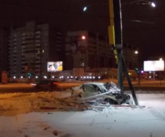 ДТП на улице Конева в Омске 12.01.2013