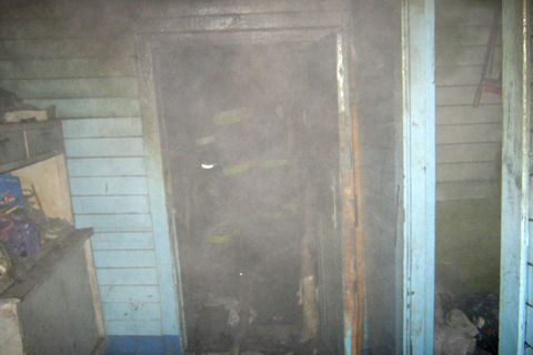 Пожар в Калачинске в частном доме по улице Школьная