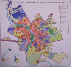 Карта градостроительного зонирования территории Омска