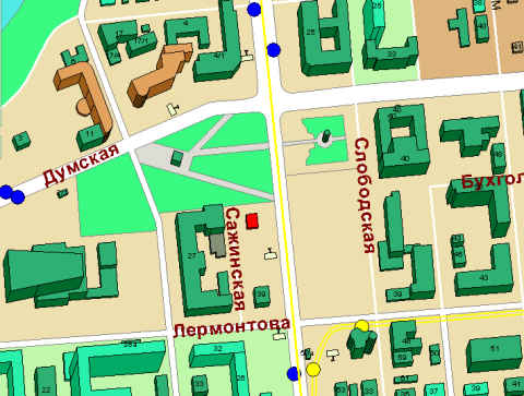 Площадка в створе Слободской - Жукова - Лермонтова