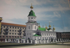 Проект Воскресенского собора в Омске НПО "Мостовик"