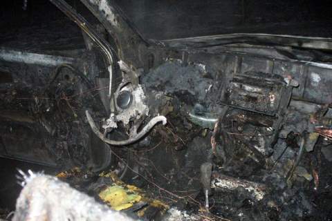 Пожар в автомобиле "ТОЙОТА КРУЗЕР ПРАДО 120" в Центральном округе