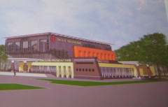Проект реконструкции концертного зала в Омске. Вид со стороны ул.Ленина