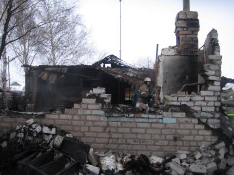 пожар в селе Желанное Одесского района 26 ноября