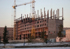 Объем строительства жилья в России