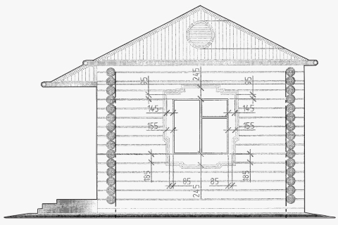 Проект деревянного домика в Чернолучье