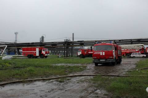 Пожар в "Газпромнефть-СМ"