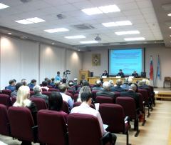 Конференция в здании ГУ МЧС по Омской области 1 декабря 2011 года