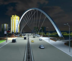 Проект моста через Ишим в Астане (С) сайт НПО "Мостовик"