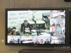 Видео-конференция в Сбербанке России в Омске