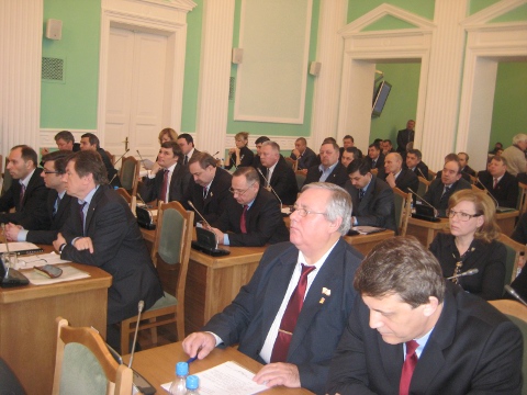 Первое заседание депутатов омского Горсовета пятого созыва 16.03.2012
