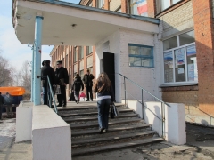 Избирательный участок в Омске