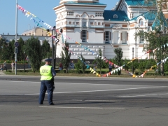 Соборная площадь в Омске