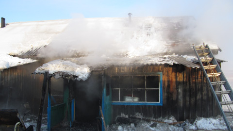 Пожар в Усть-Ишиме