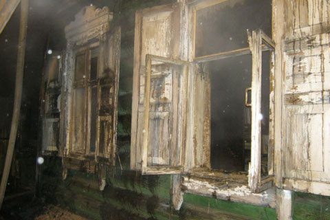 Пожар на улице Вавилова в Омске, 21.12.2012