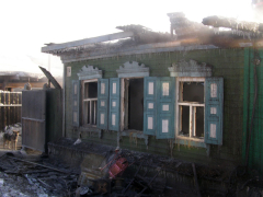 Пожар по ул. 20-я Северная в Омске