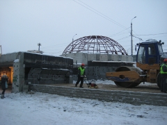 Строительство транспортного узла на пересечении улиц Гагарина и Щербанева
