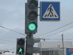 Пешеходный переход в Омске