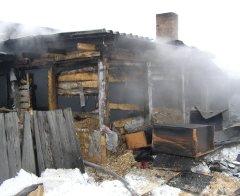 Пожар в частном доме по улице 4-я Русскополянская