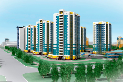 Проект жилого комплекса по улице 70 лет Октября в Омске